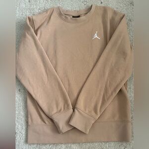Boys Jordan Beige Crewneck Sweater